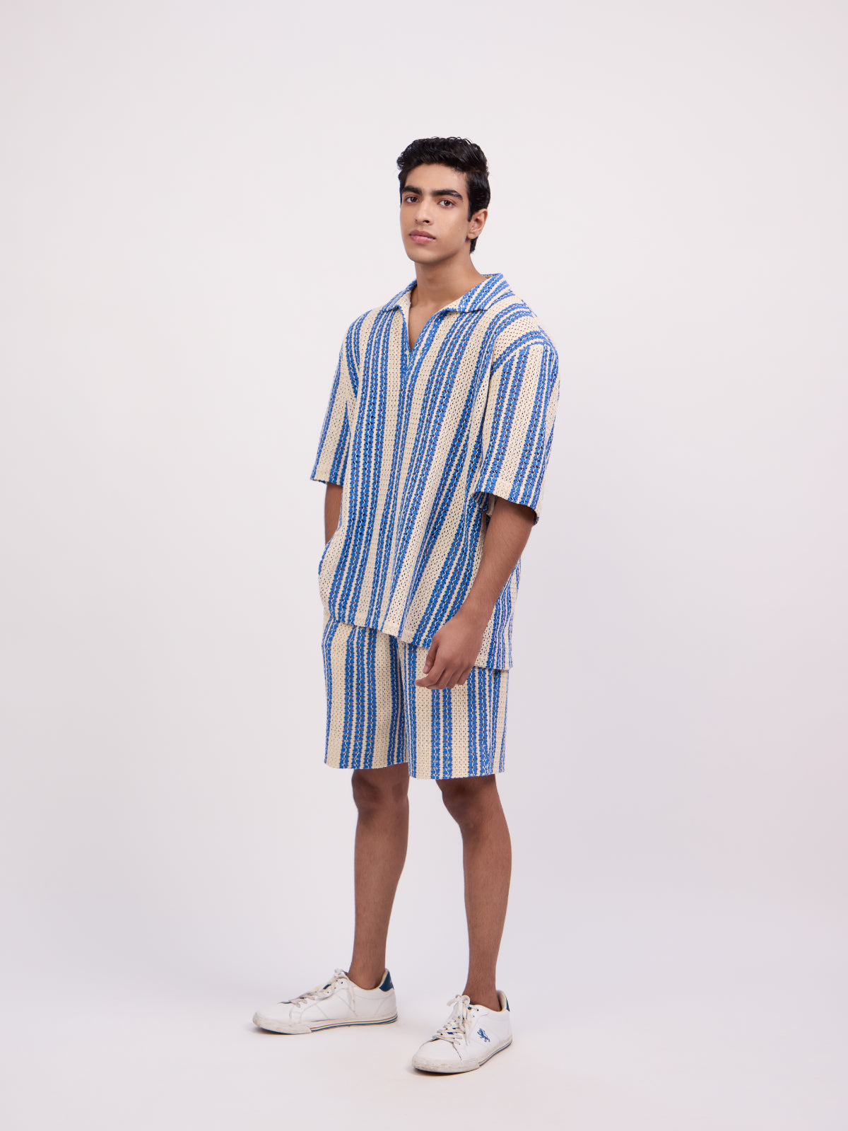 Aethen Crochet Polo Shirt