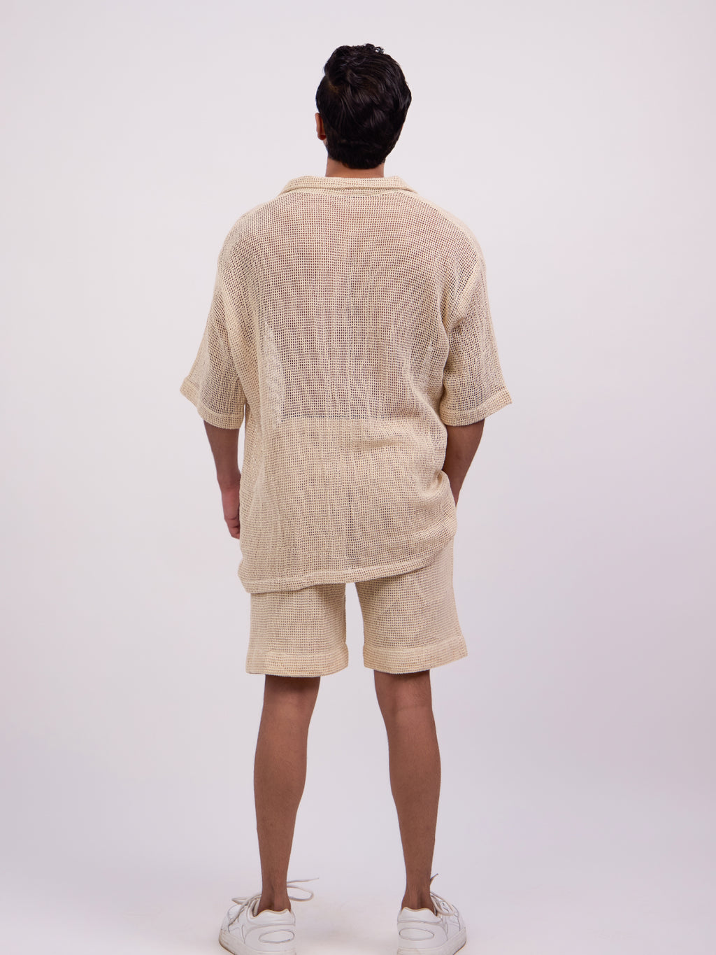 Asher Crochet Polo Shirt