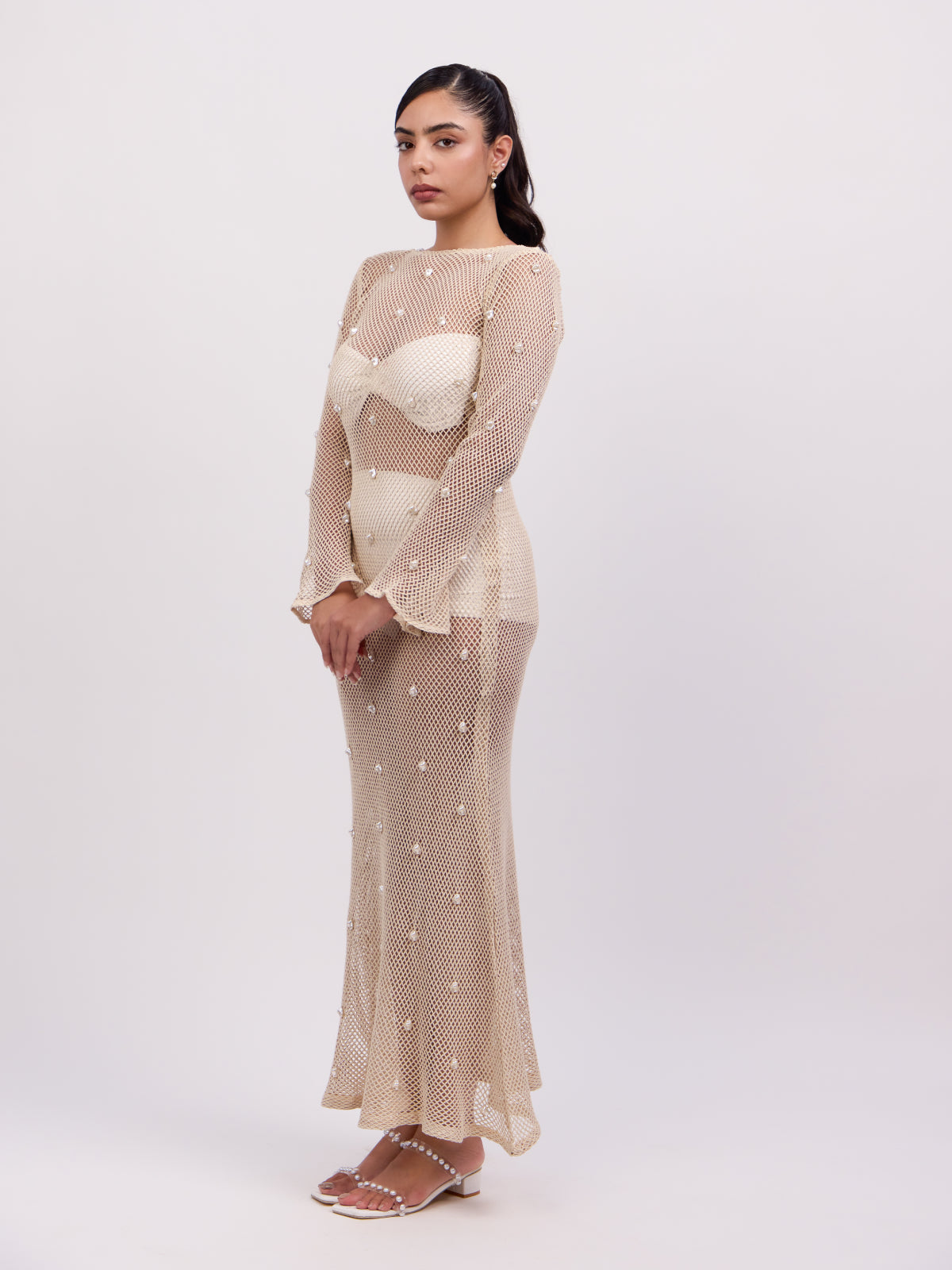 Bella Crochet Maxi Dress