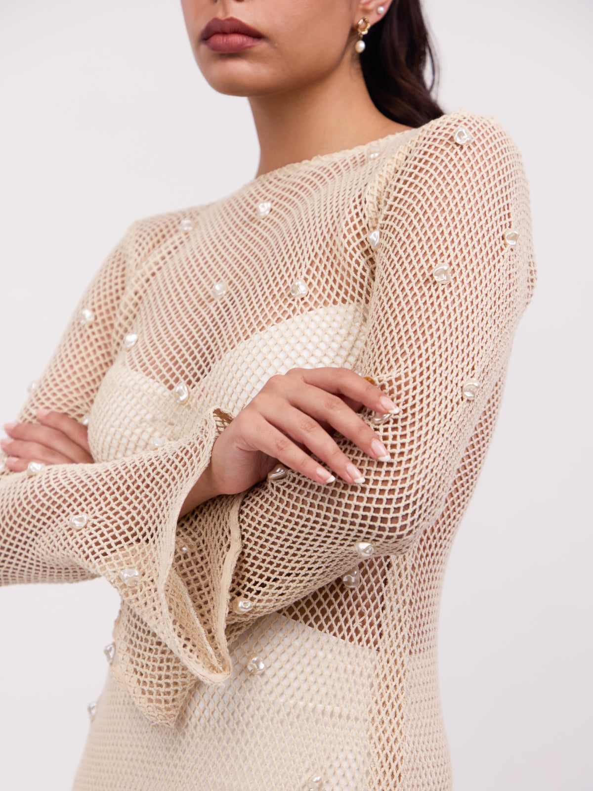 Bella Crochet Maxi Dress