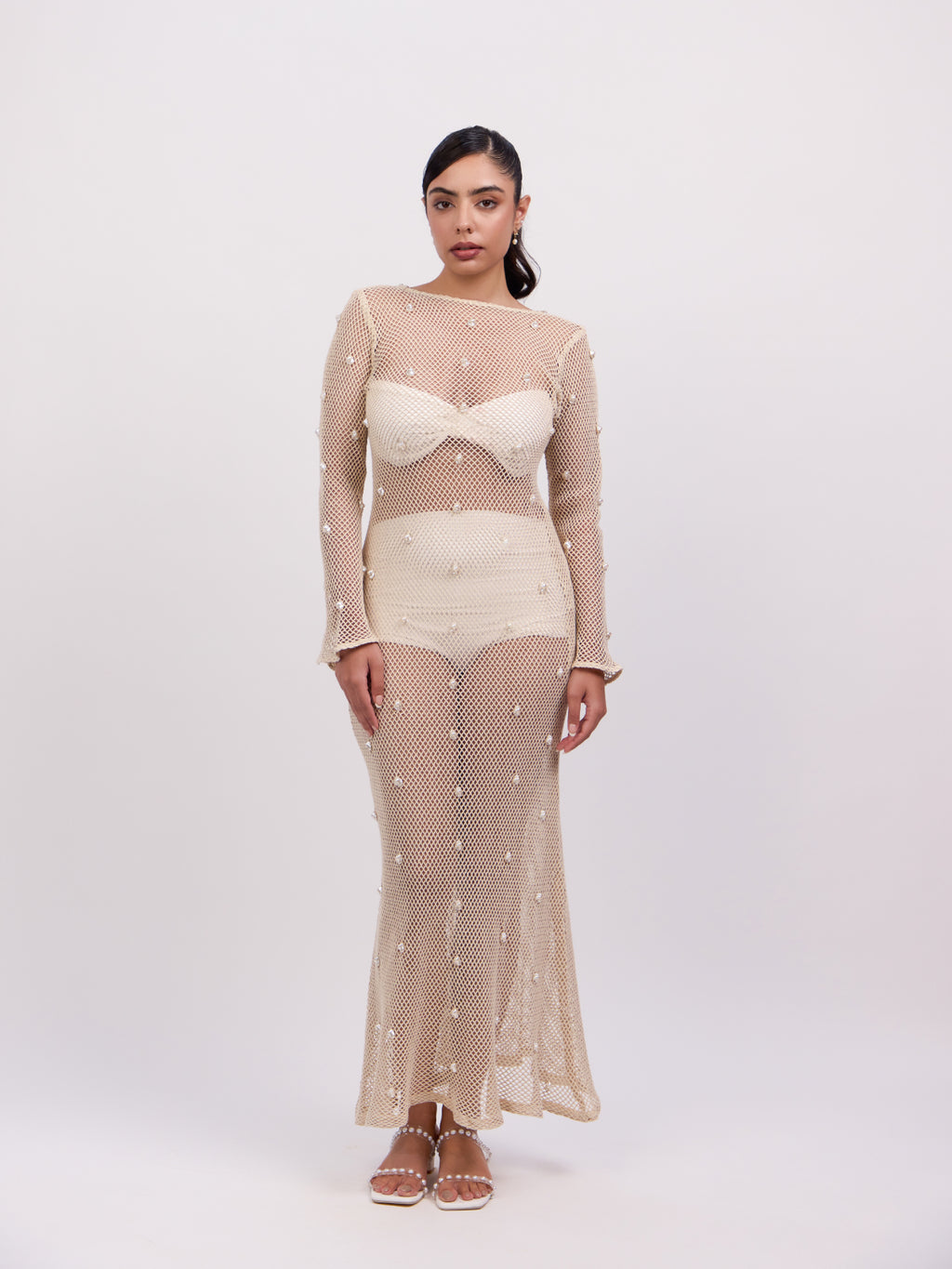 Bella Crochet Maxi Dress