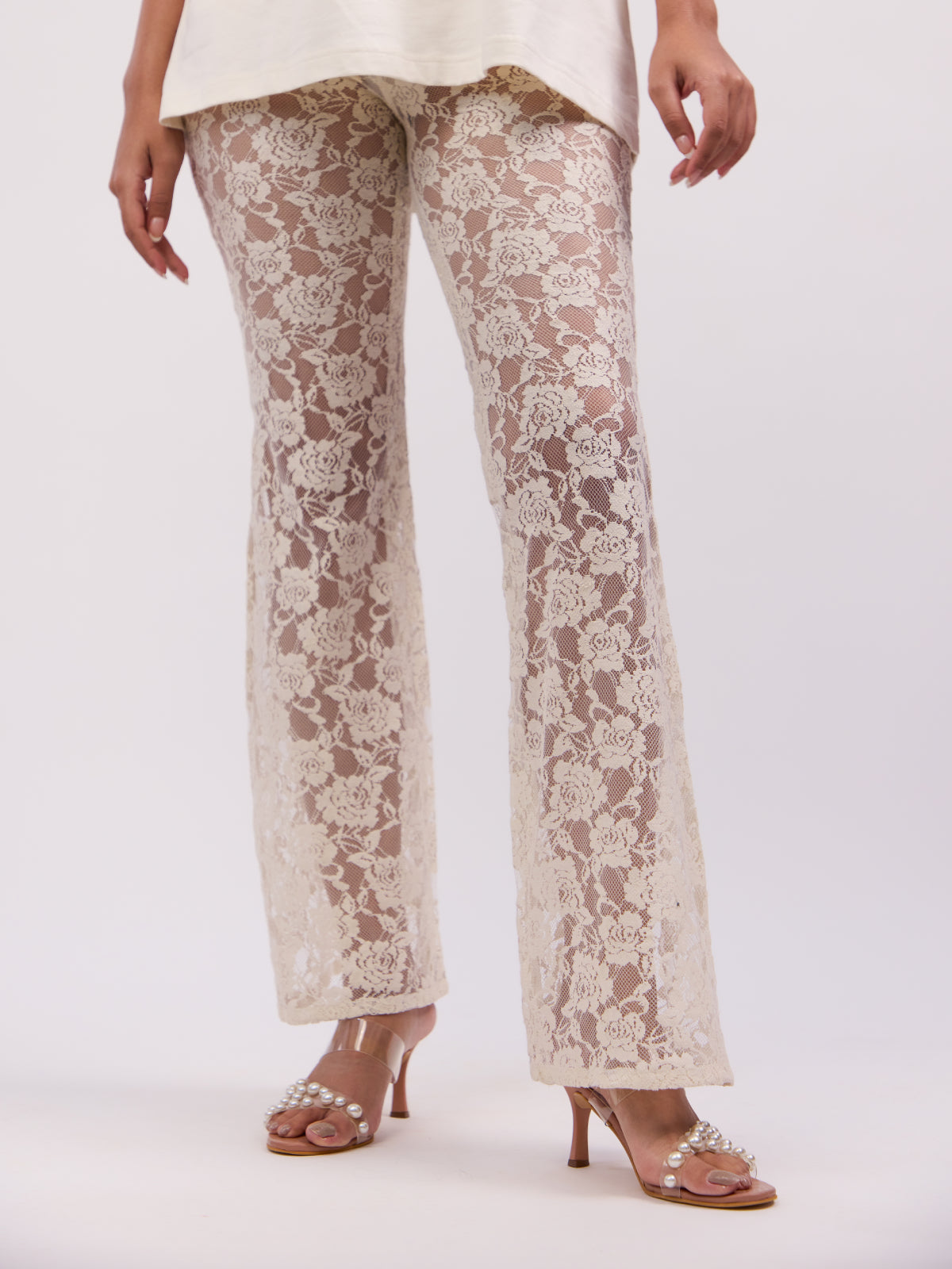 Ivy Bell Bottom Lace Pants
