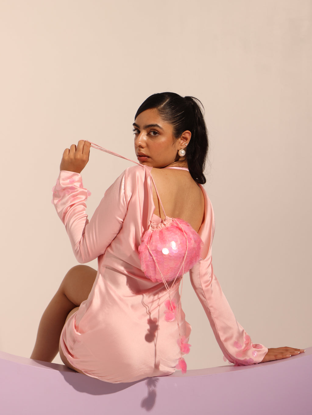 Mira Embroidered Bucket Bag