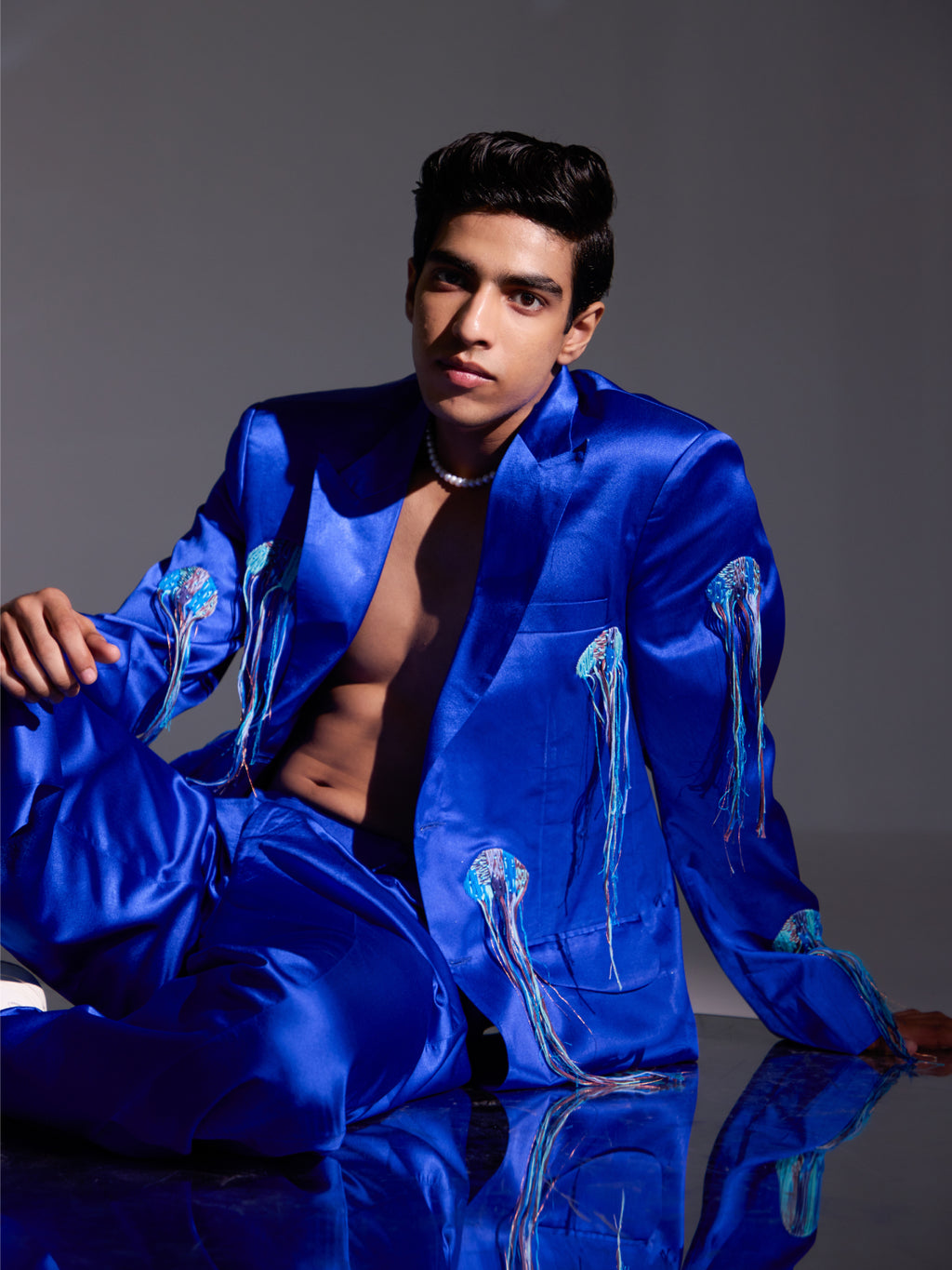 Morgan Embroidered Blazer Set