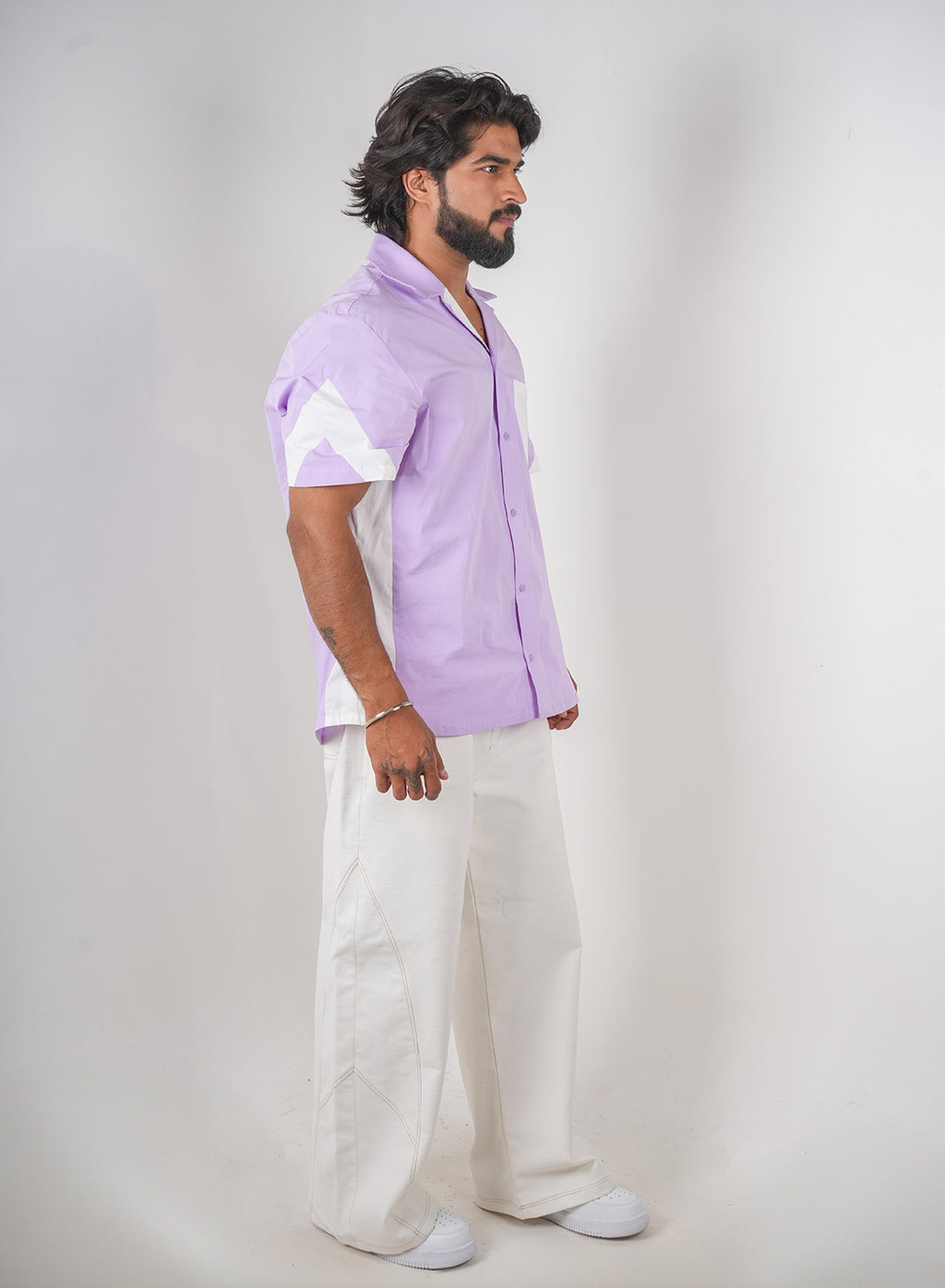 Lilac Panel Shirt