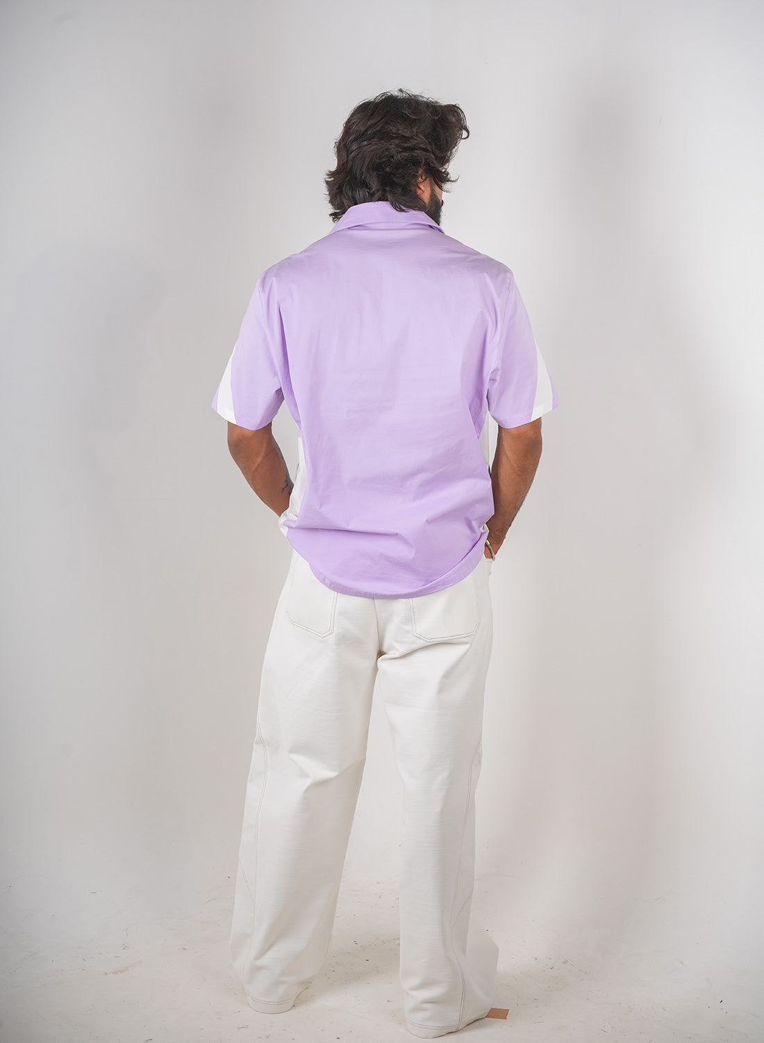 Lilac Panel Shirt