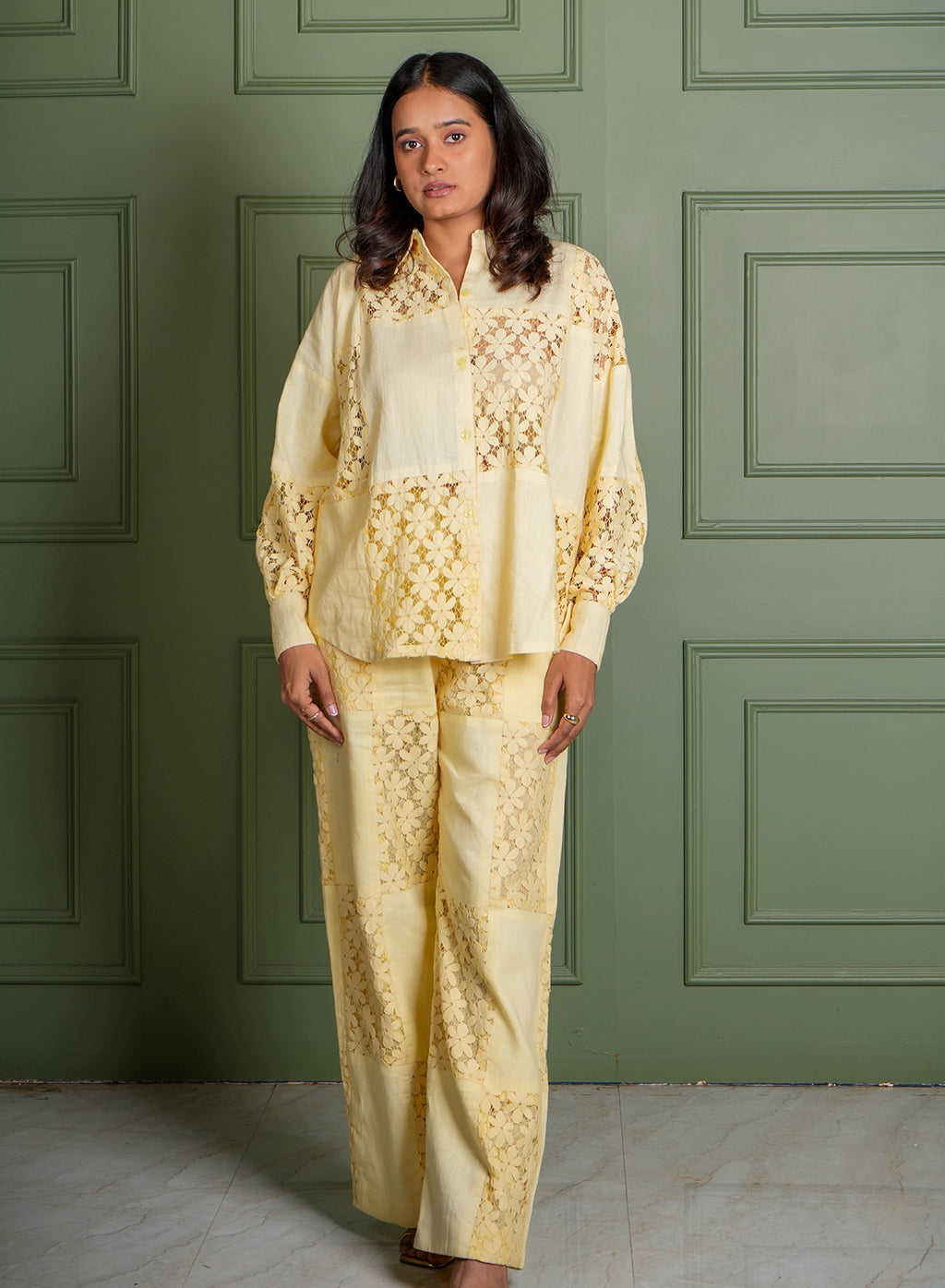 Lemon Grid Co-ord Set