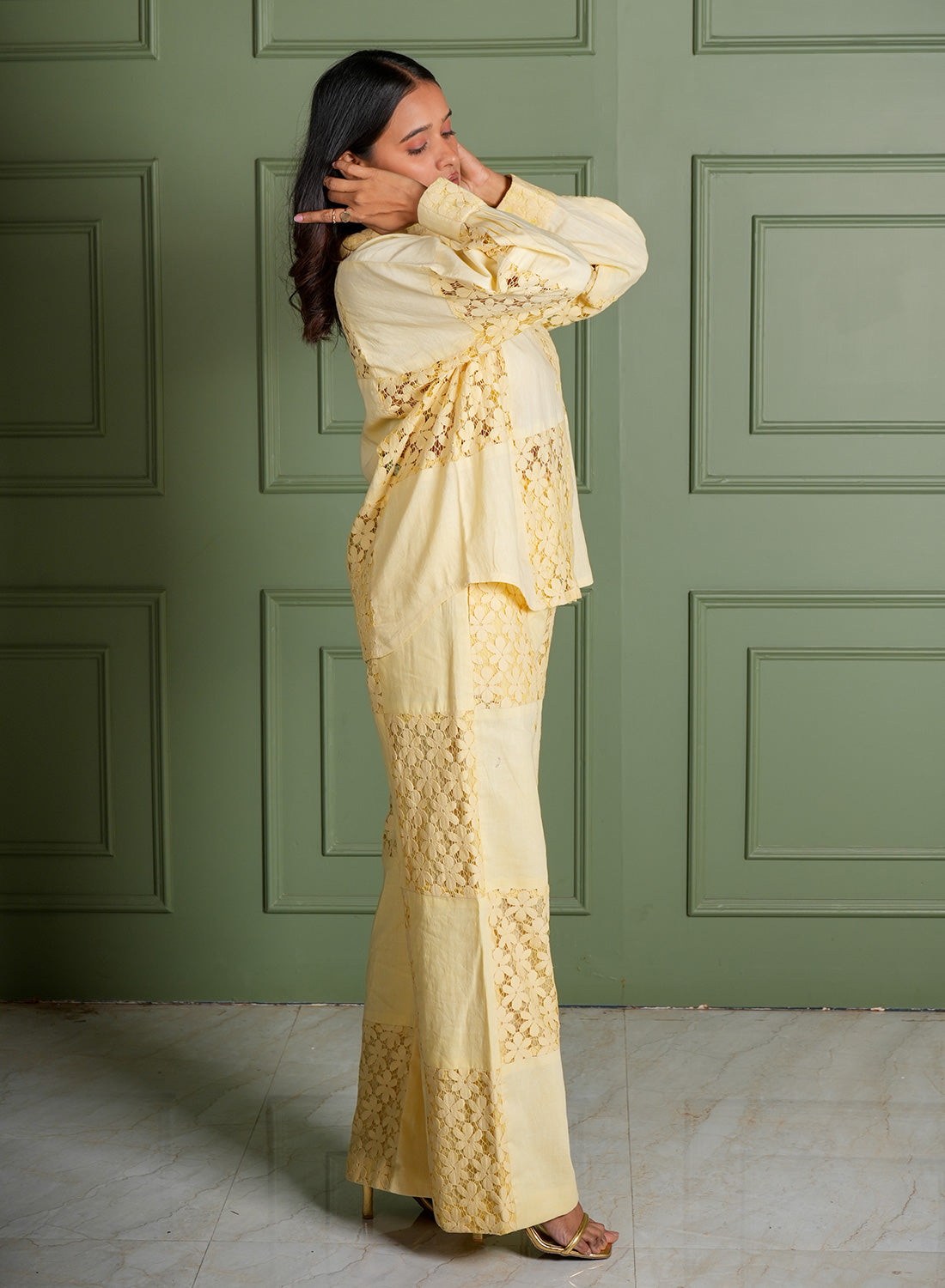 Lemon Grid Co-ord Set