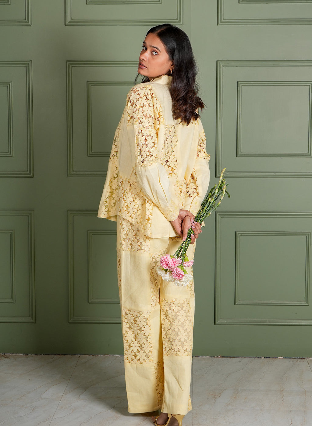 Lemon Grid Co-ord Set