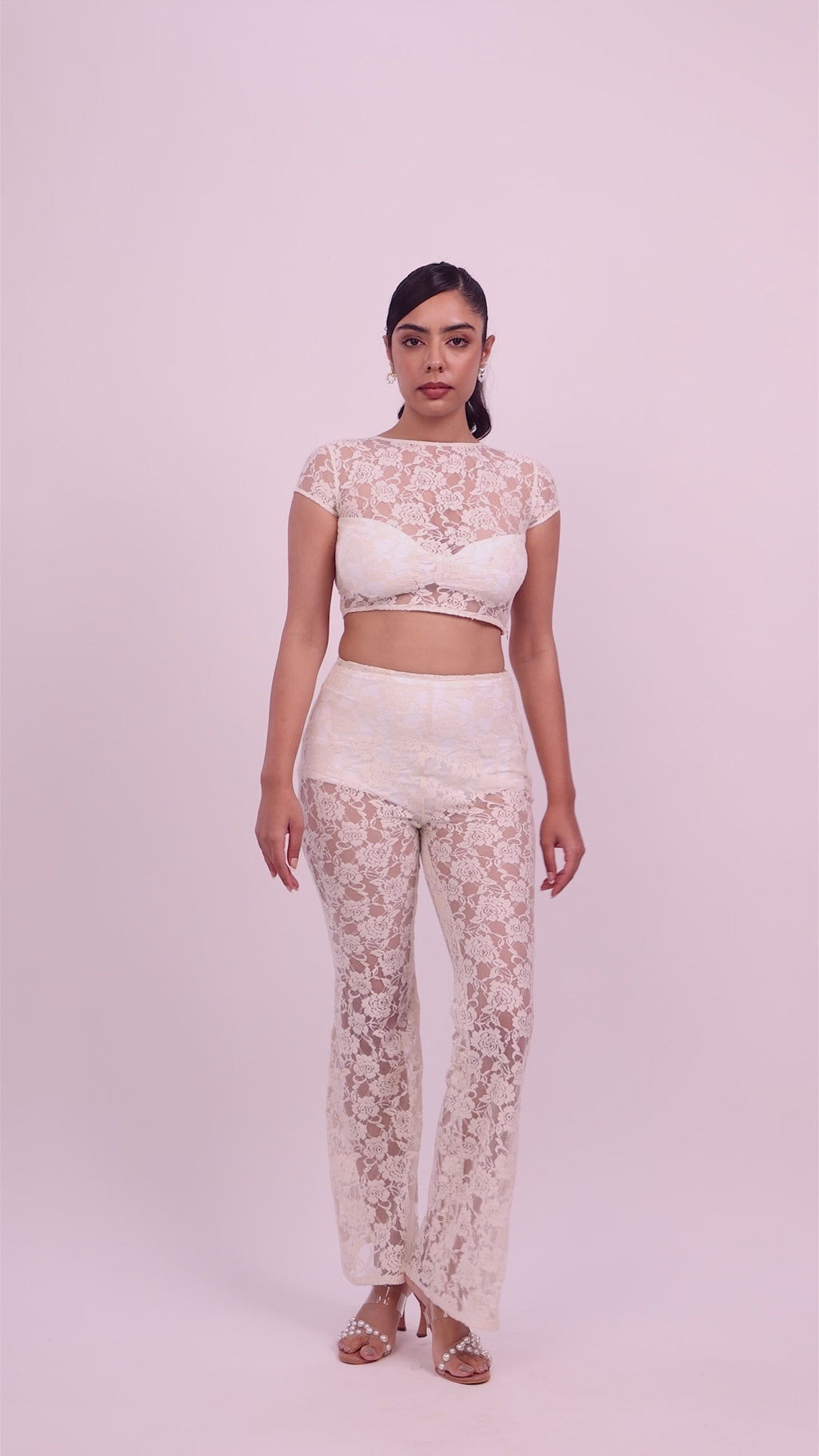 Ivy Bell Bottom Lace Pants