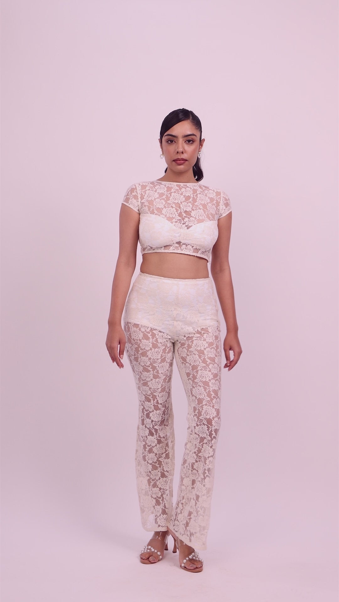 Ivy Bell Bottom Lace Pants